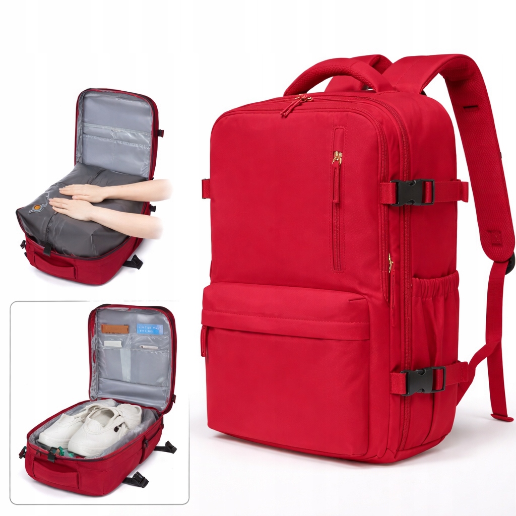 Plecak Bagaż Podręczny Kompresyjny Próżniowy Samolot 40x30x20 Pompka