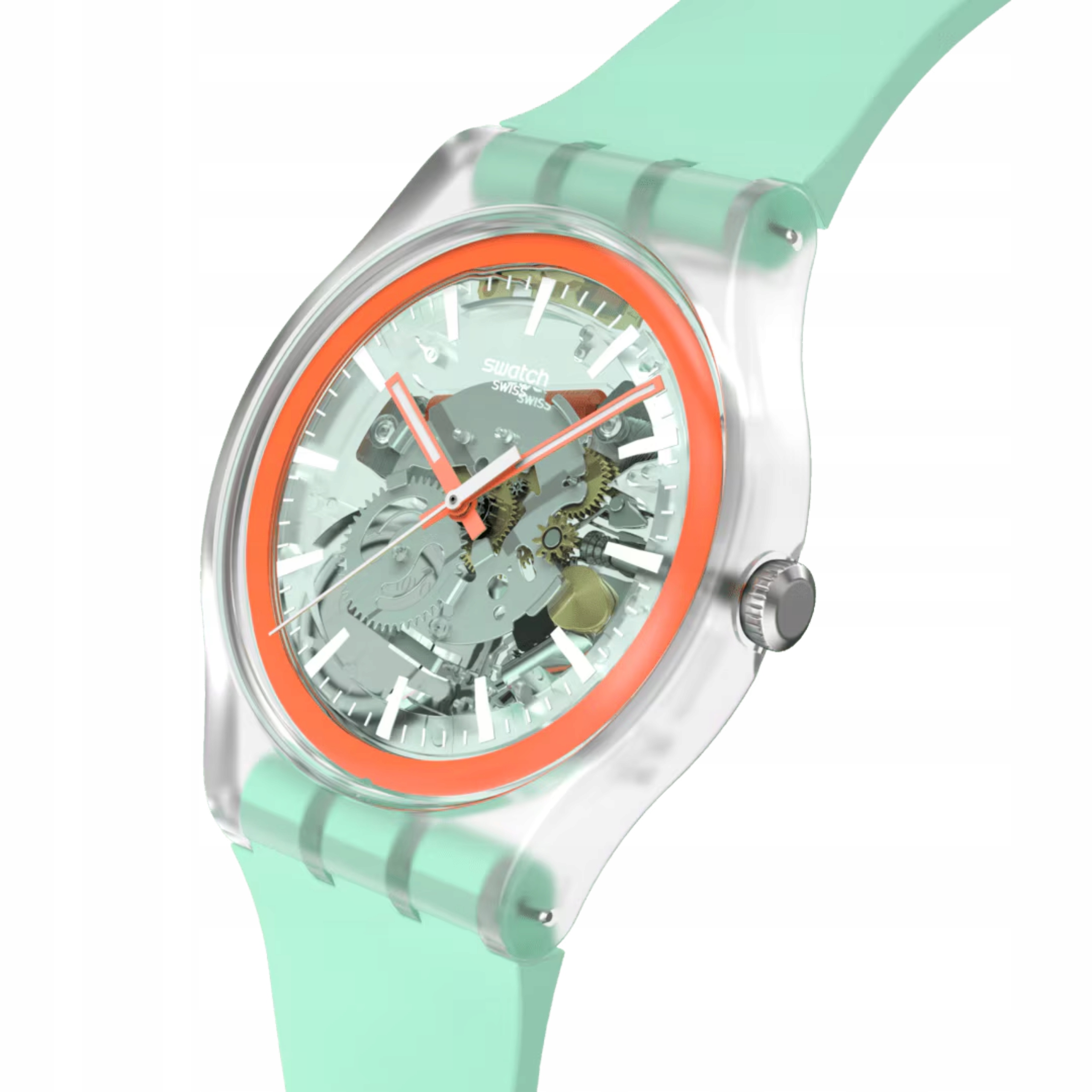 Hodinky Swatch Sweetly Mint Pay! Zelené SO29K120-6000 Platební funkce