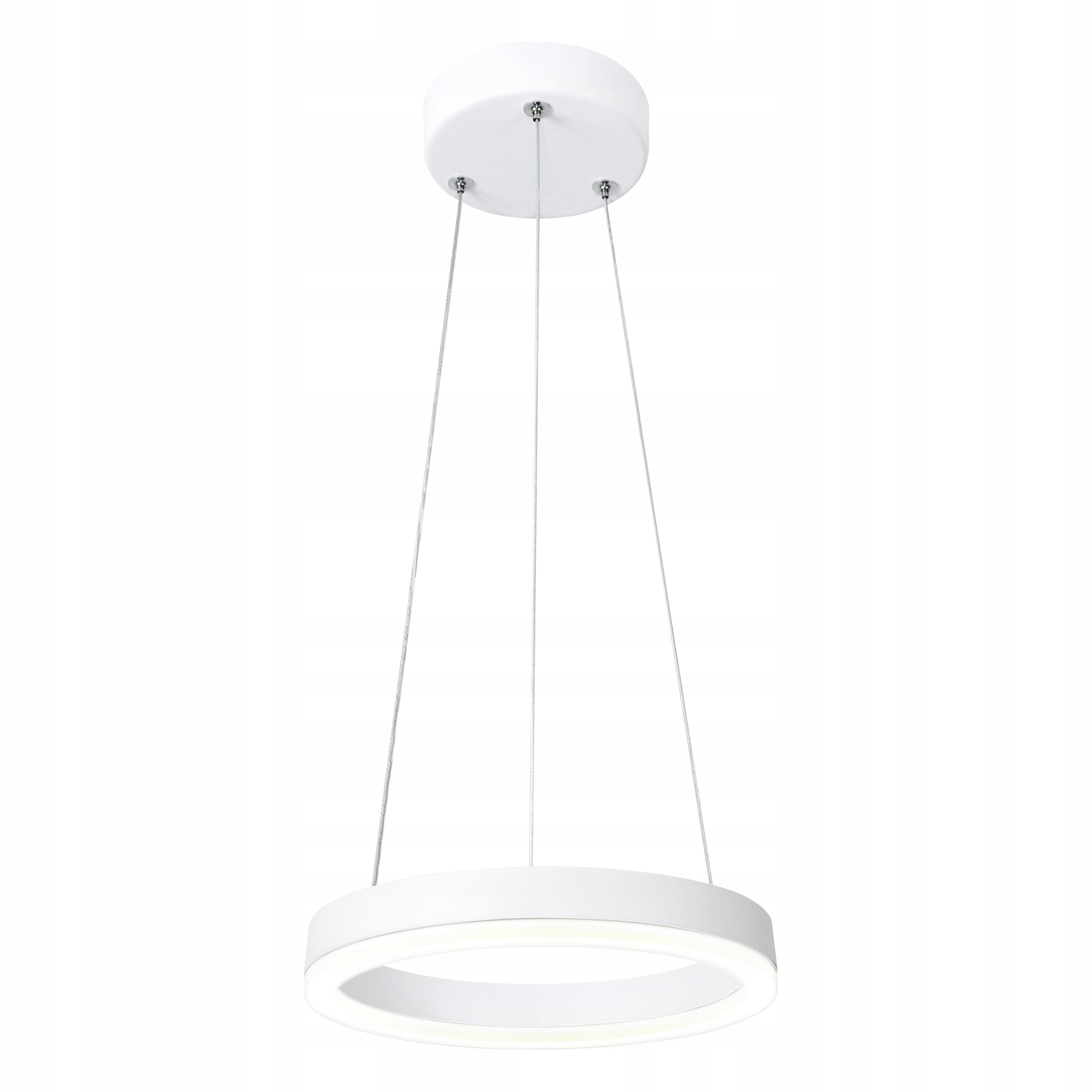 Závěsná Led stropní lampa Ring Moderní lustr 9W 600lm 3000K Bílá