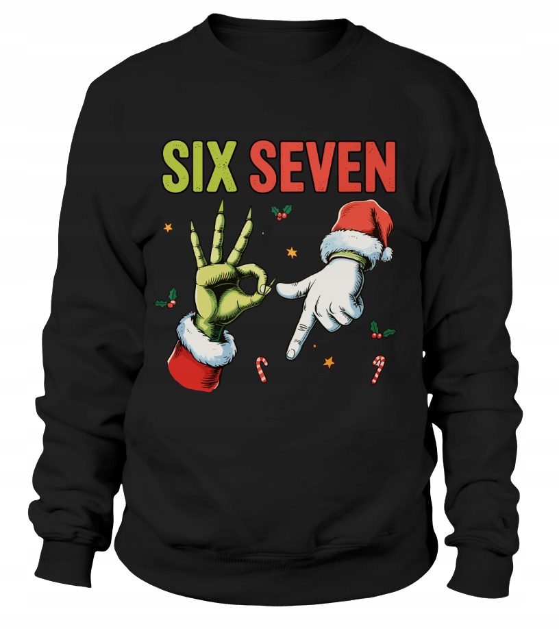 Pánská Mikina Six Seven Christmas 3XL Černá Dárek 67 Six Seven Nego Chlap