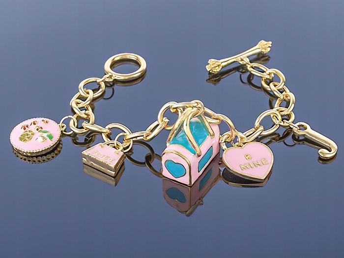 

Złota bransoletka Charms