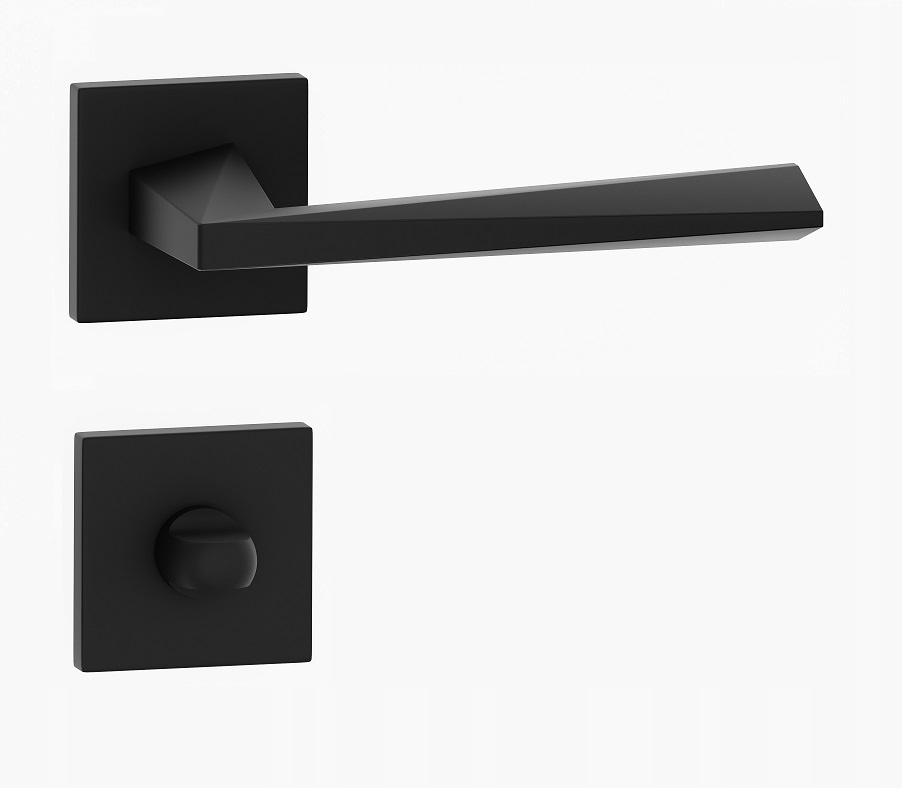 talianska kľučka Toscania čierna s Wc rozetami