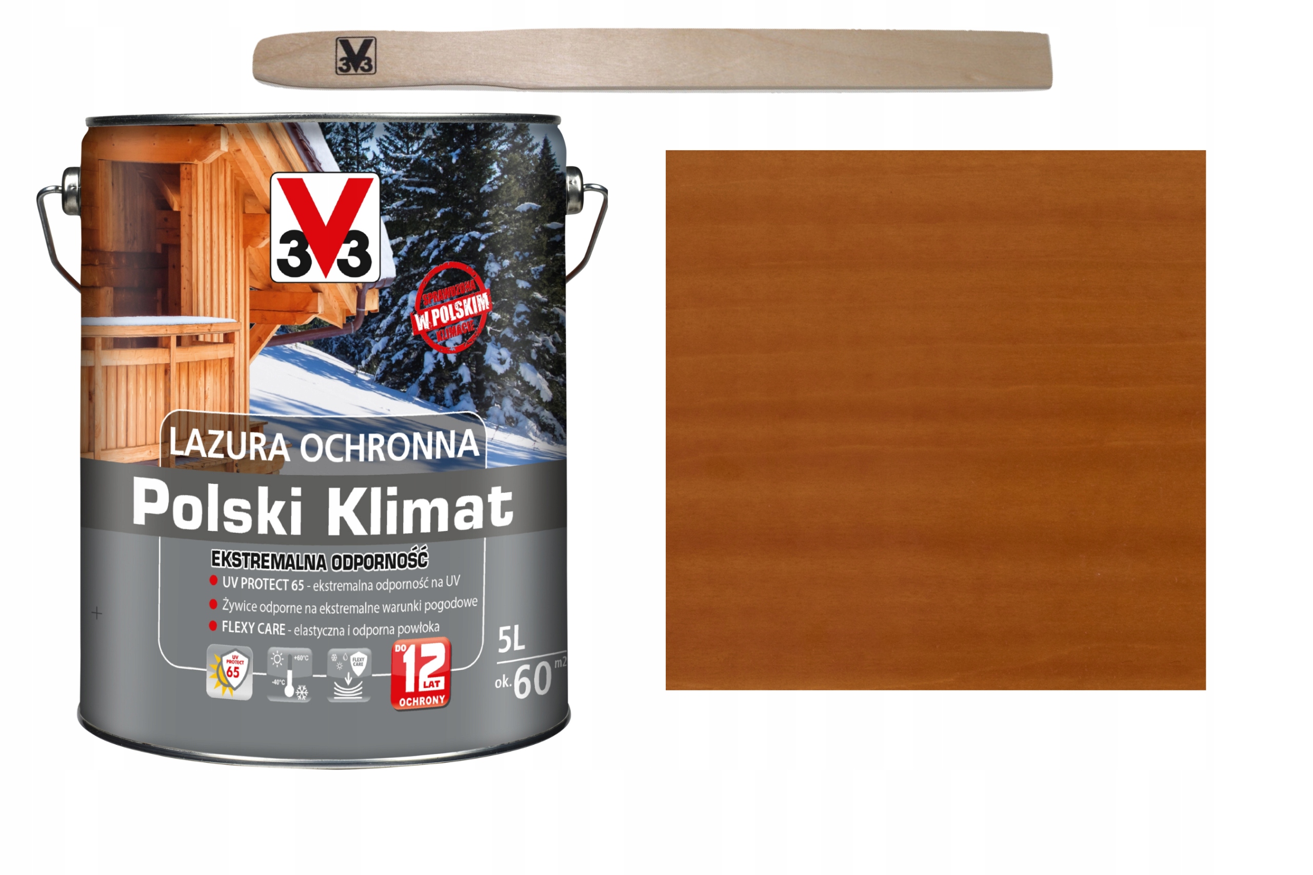 

Lazura V33 Polski Klimat 12 lat Dąb Złocisty 5L