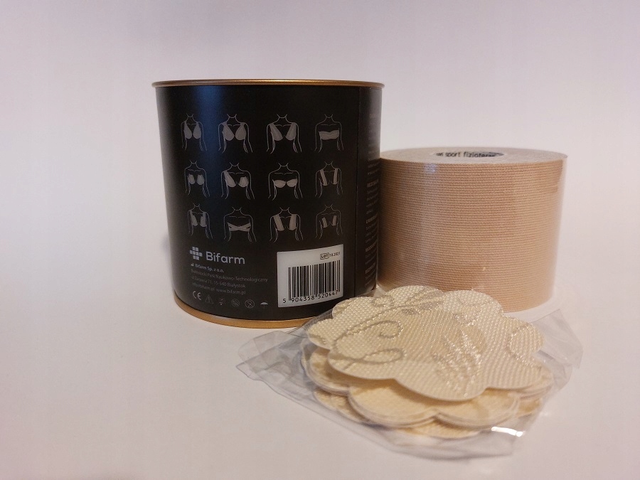 TAPE TAŚMA modelująca Biust Dekolt Piersi Bratape Kod producenta Bratape beżowy