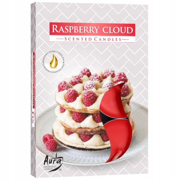 

Aura Podgrzewacze Tea Light Raspberry Cloud 6szt