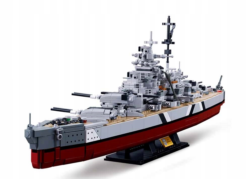 

Klocki Sluban Okręt Wojenny 2W1 Bismarck Pancernik