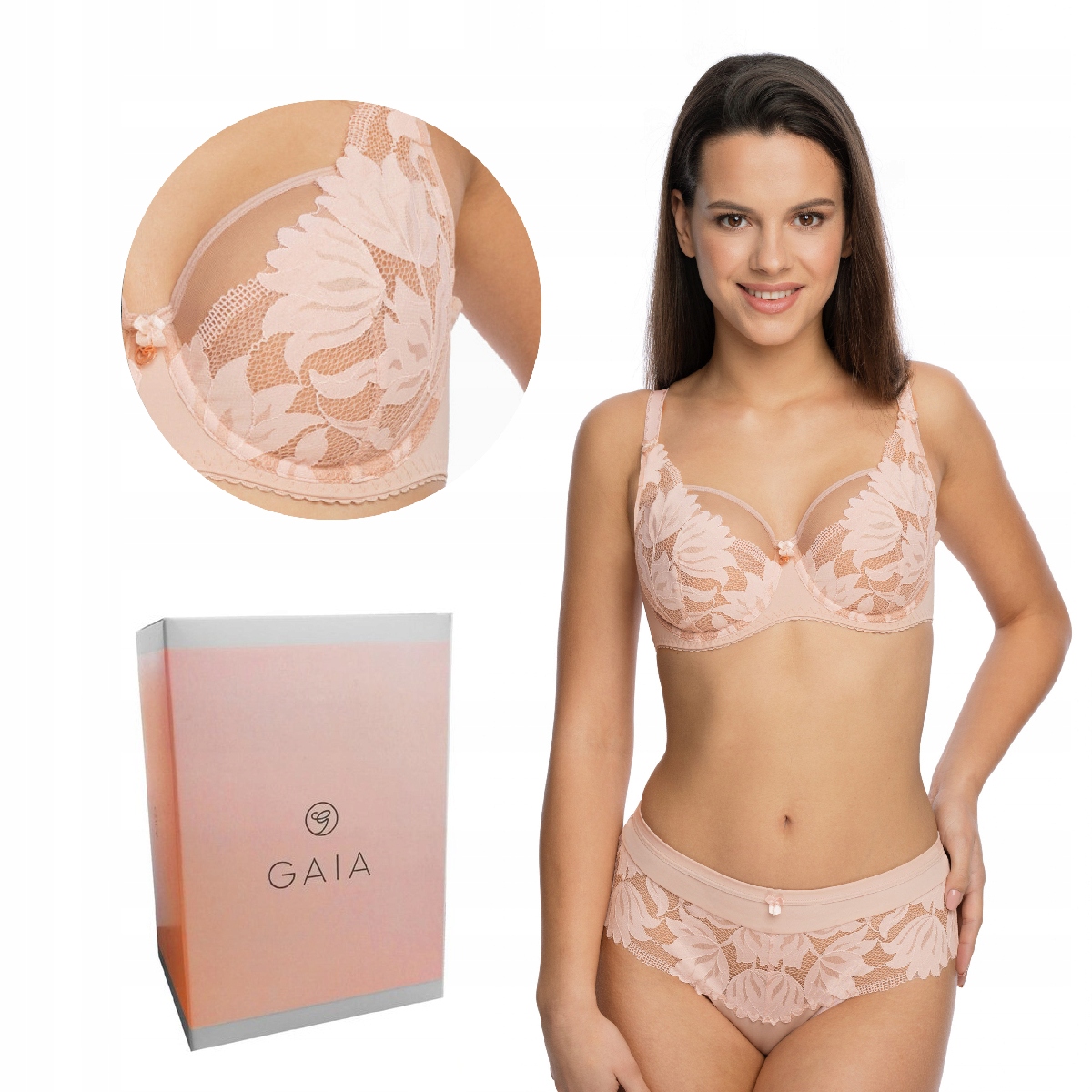 Podprsenka Gaia Soft 1135 měkká růžová 65J