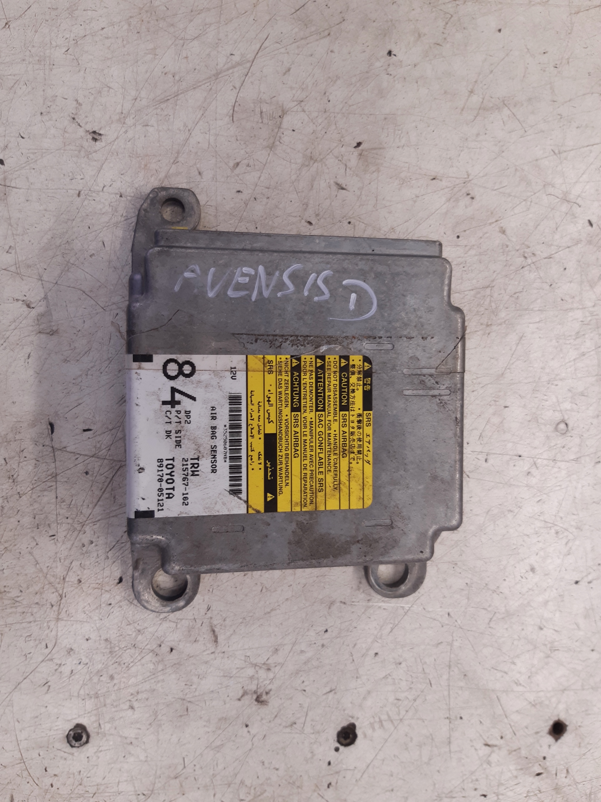 control unit airbag 8917005121 Toyota Avensis T25