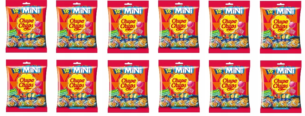 Levně 12 x 108 g Chupa Chups Mini s vitamínem C 18 ks Karton