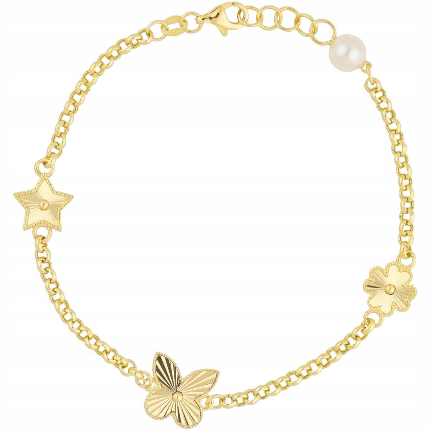 Dámský náramek Harf zlato hvězda