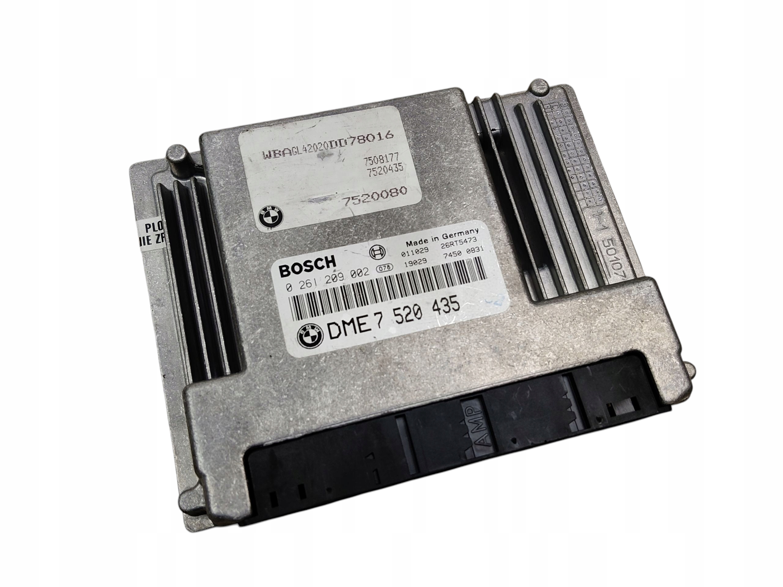 computer control unit of the engine BMW E65 E66 3.6 V8 7520435 0261209002