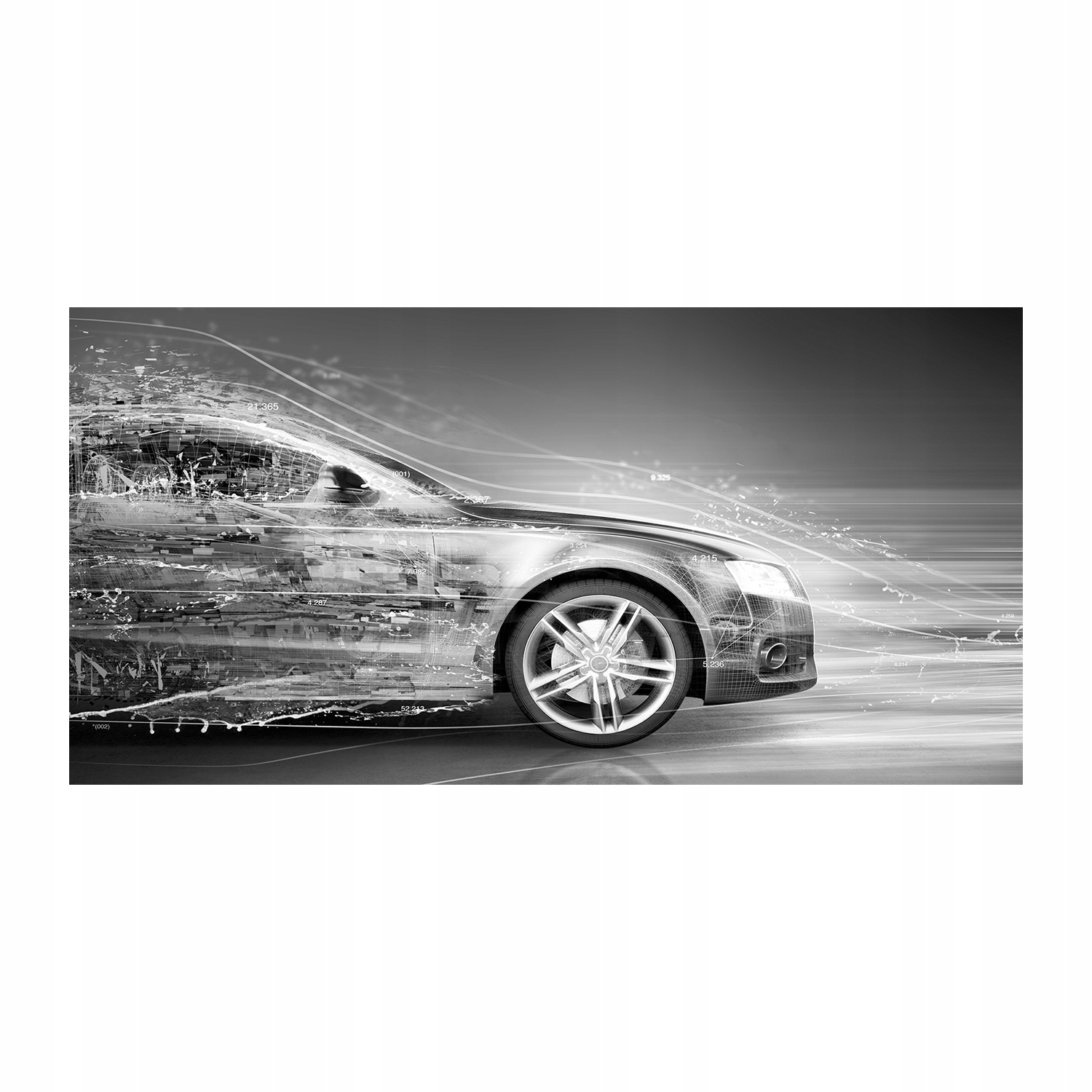 

Foto obraz szkło akryl Pędzący samochód 120X60 cm