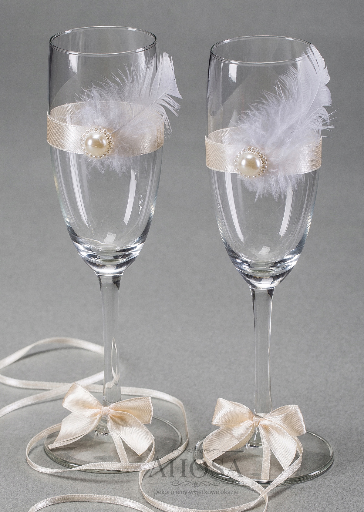 Kieliszki do szampana rzucania Panny Młodej ślub