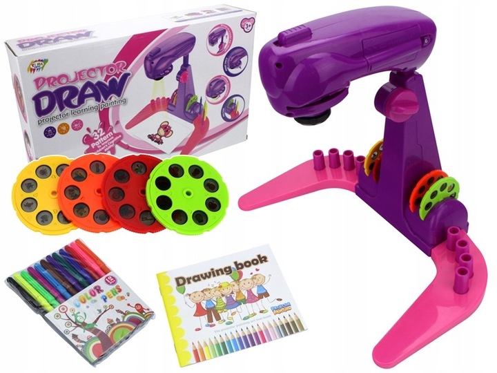 Duży Projektor Rzutnik Do Rysowania 32 Slajdy