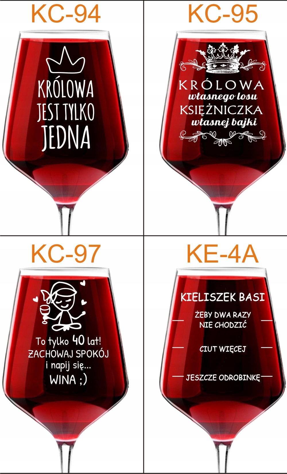 DUŻY KIELISZEK DO WINA DLA DZIEWCZYNY ŻONY KOBIETY MAMY NA 18-99 URODZINY Materiał wykonania szkło