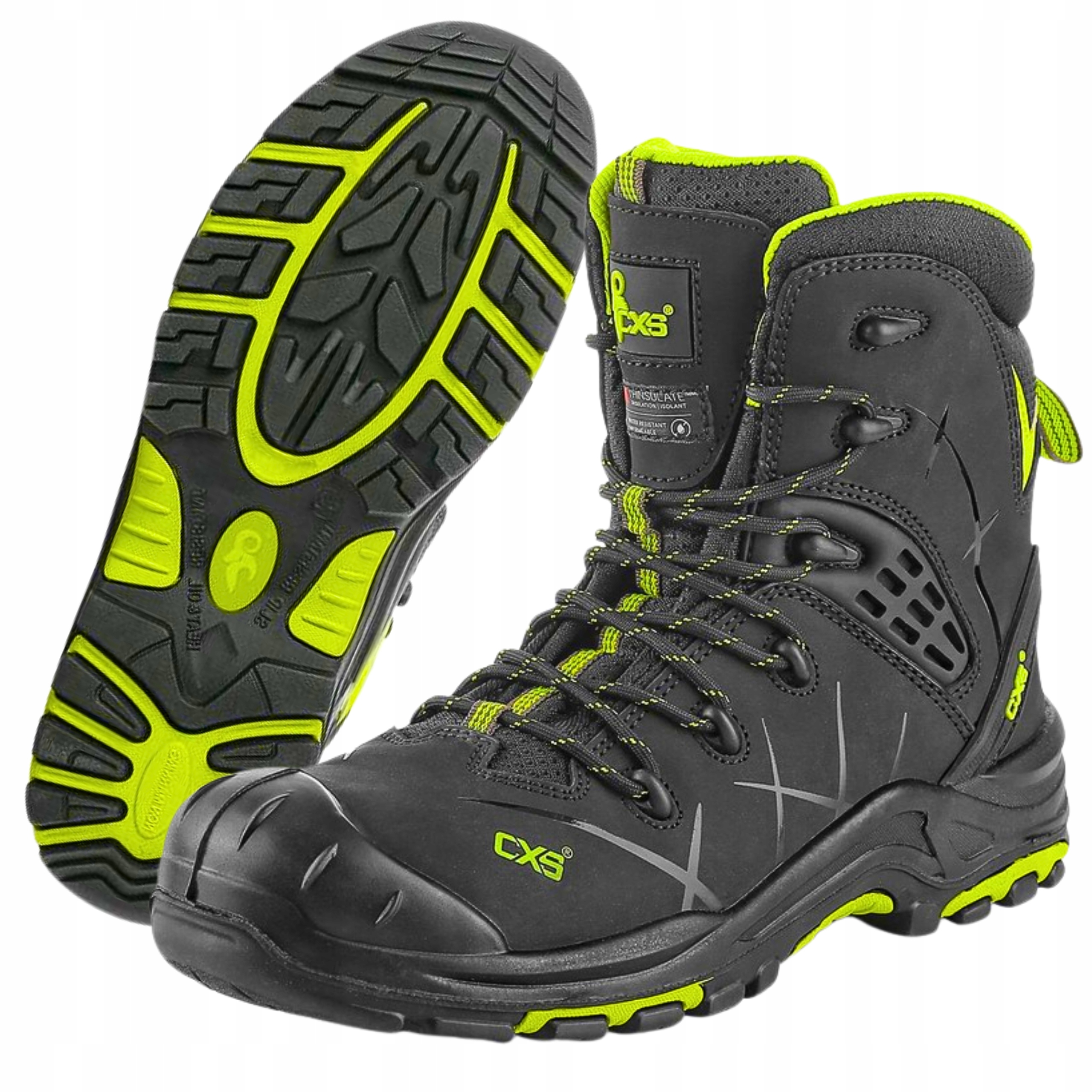 Buty Robocze Męskie Zimowe Wodoodporne Wysokie Ocieplane Cxs Rocket roz. 43