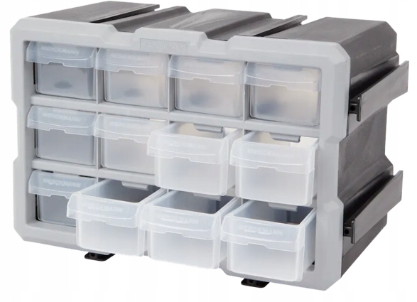 

Organizer 12szufladek Pojemnik box Na Śruby Wkręty