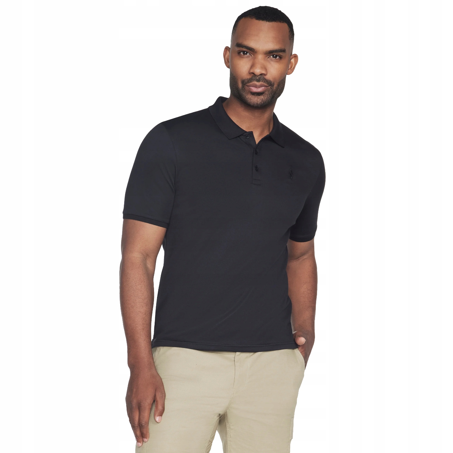 Pánská Polokošile Bavlna Skechers Off Duty Polo [L], černé