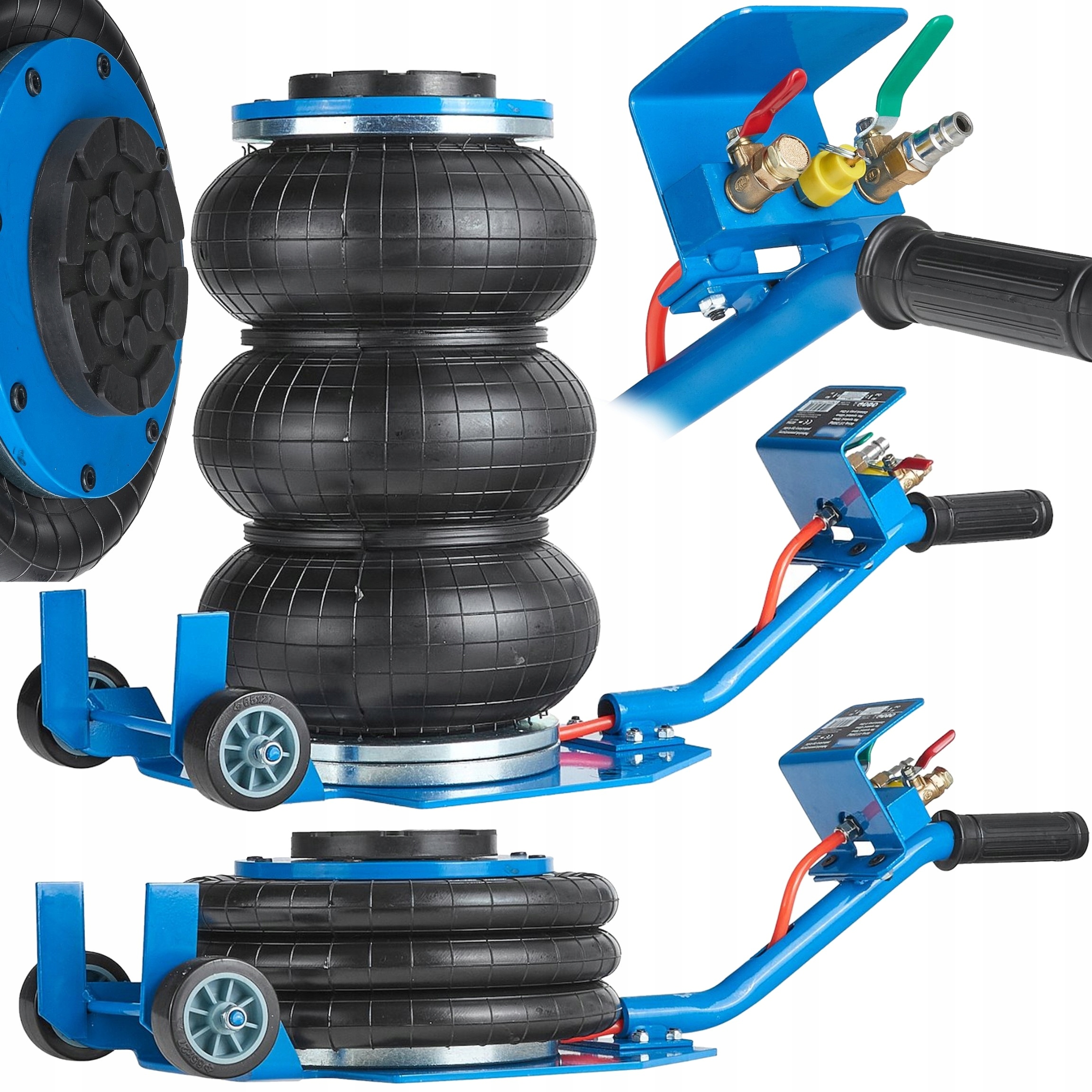 Hever Polštářový Zvedák Do Auta Polštářový Žába 15-40 cm 3.5 t