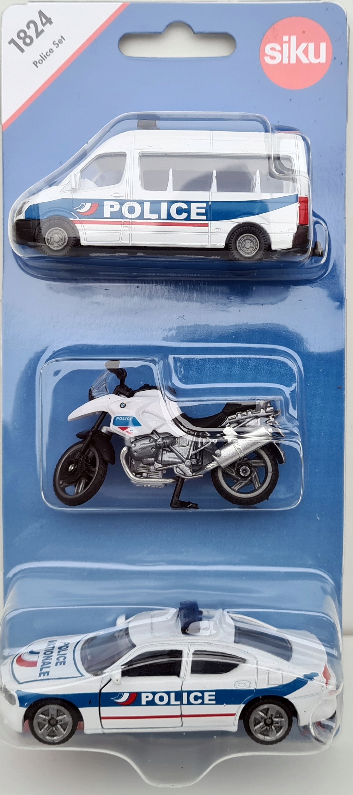 

Siku 1824 Policja Set 3 szt. Wersja Francuska