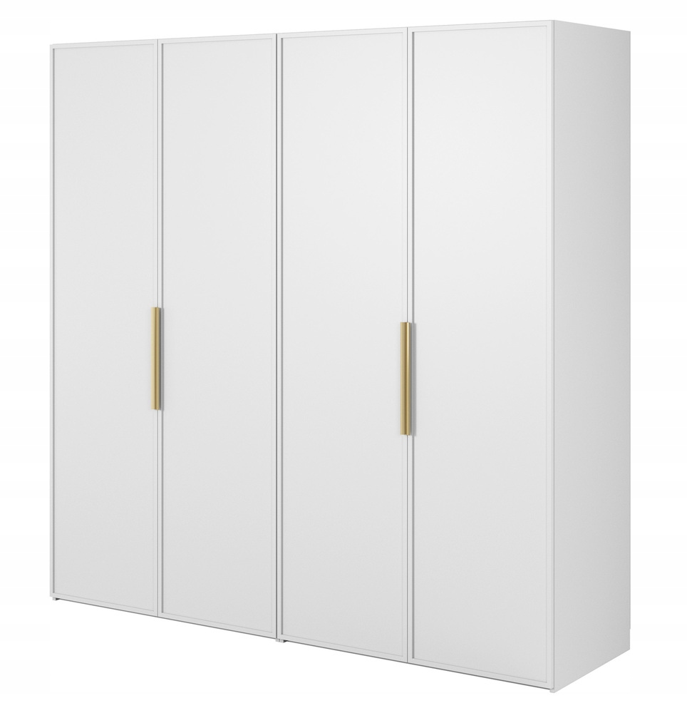 Skříň Frame se dvěma tyčemi 200 cm, bílá