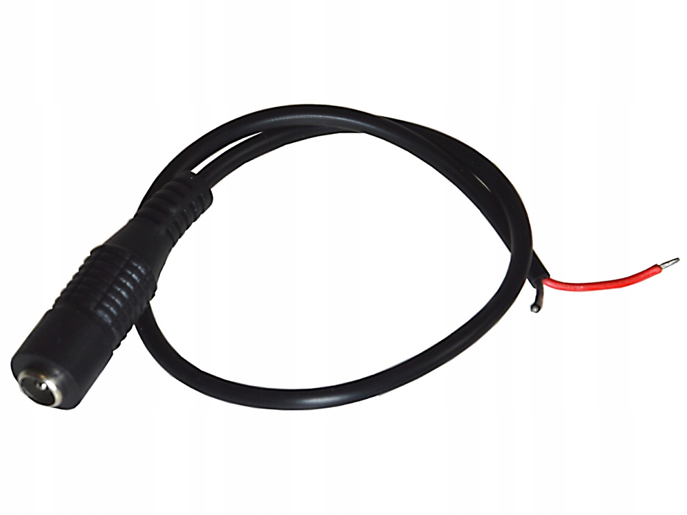 

Gniazdo DC 2,1/5,5 z kablem 30cm czarne (2130)