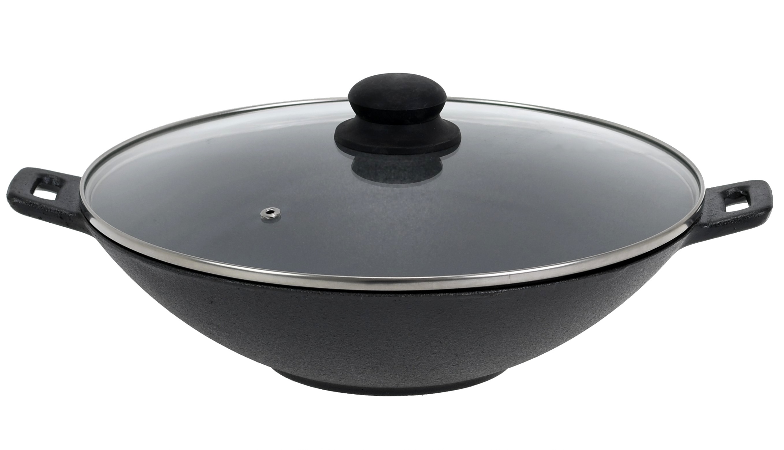 

Wok Patelnia Żeliwna 31cm Pokrywa Indukcja Gaz