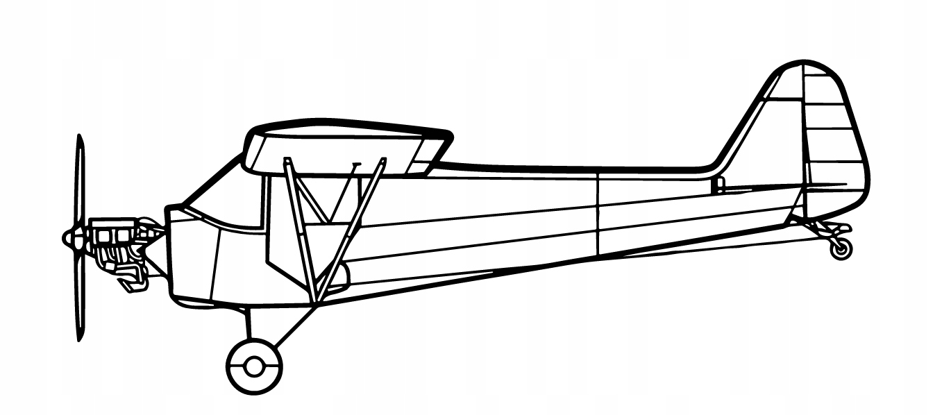 nástěnná dekorace Obraz Piper J-3 Cub