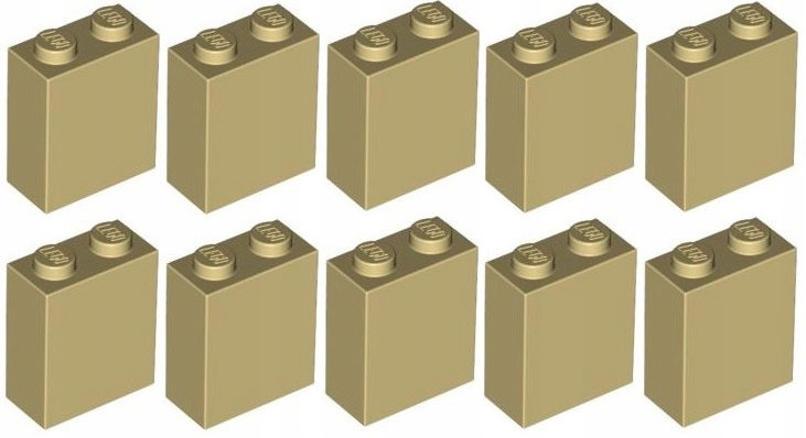 

Lego Klocek 1x2x2 Beżowy/Tan (3245/4159279) x10