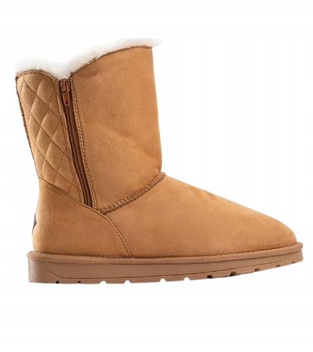 Island Boot Zimní Sněhule Béžové S Prošívaným Zadním Dílem 38 3DF