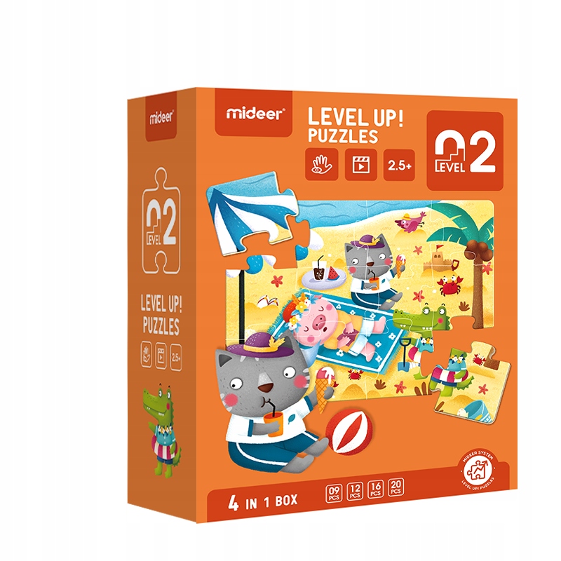 

Mideer Puzzle progresywne 4w1 4 Pory Roku 02 2+