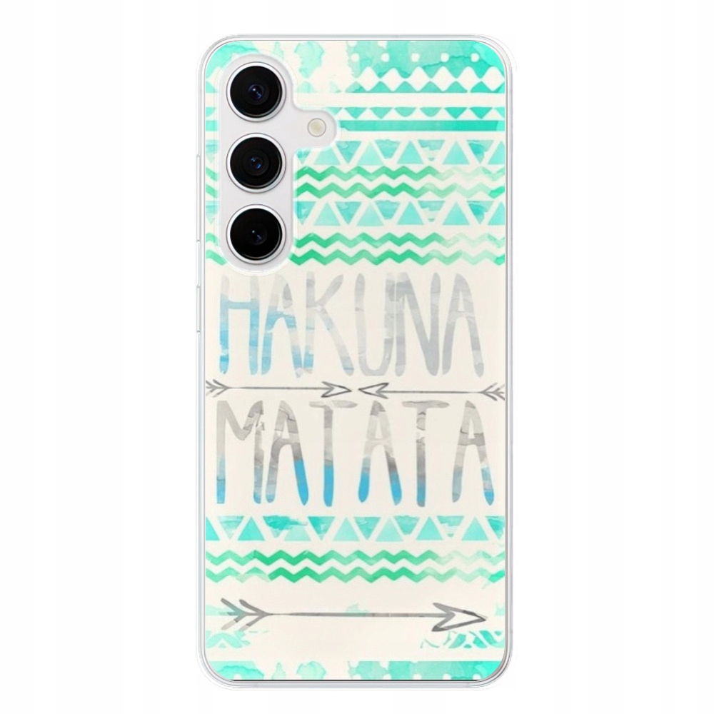 Silikonowe etui iSaprio Hakuna Matata Green do Samsung Galaxy S24