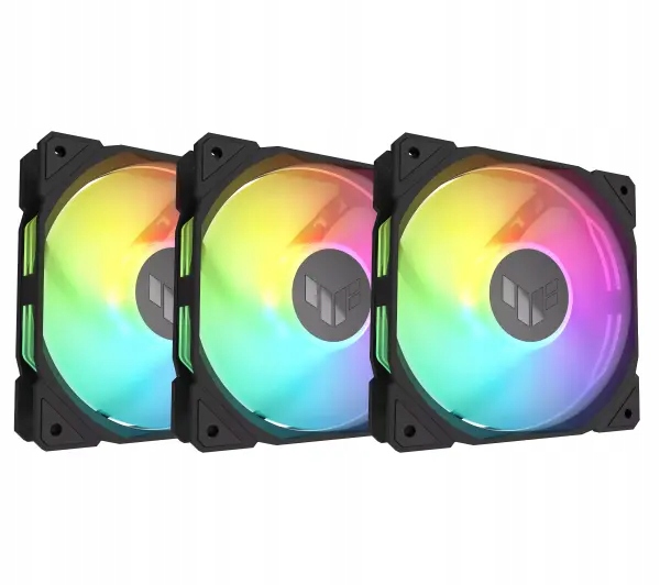 Wentylator Asus Tuf Gaming TR120 Argb Reverse 120mm 4-pin 3 sztuki Czarny
