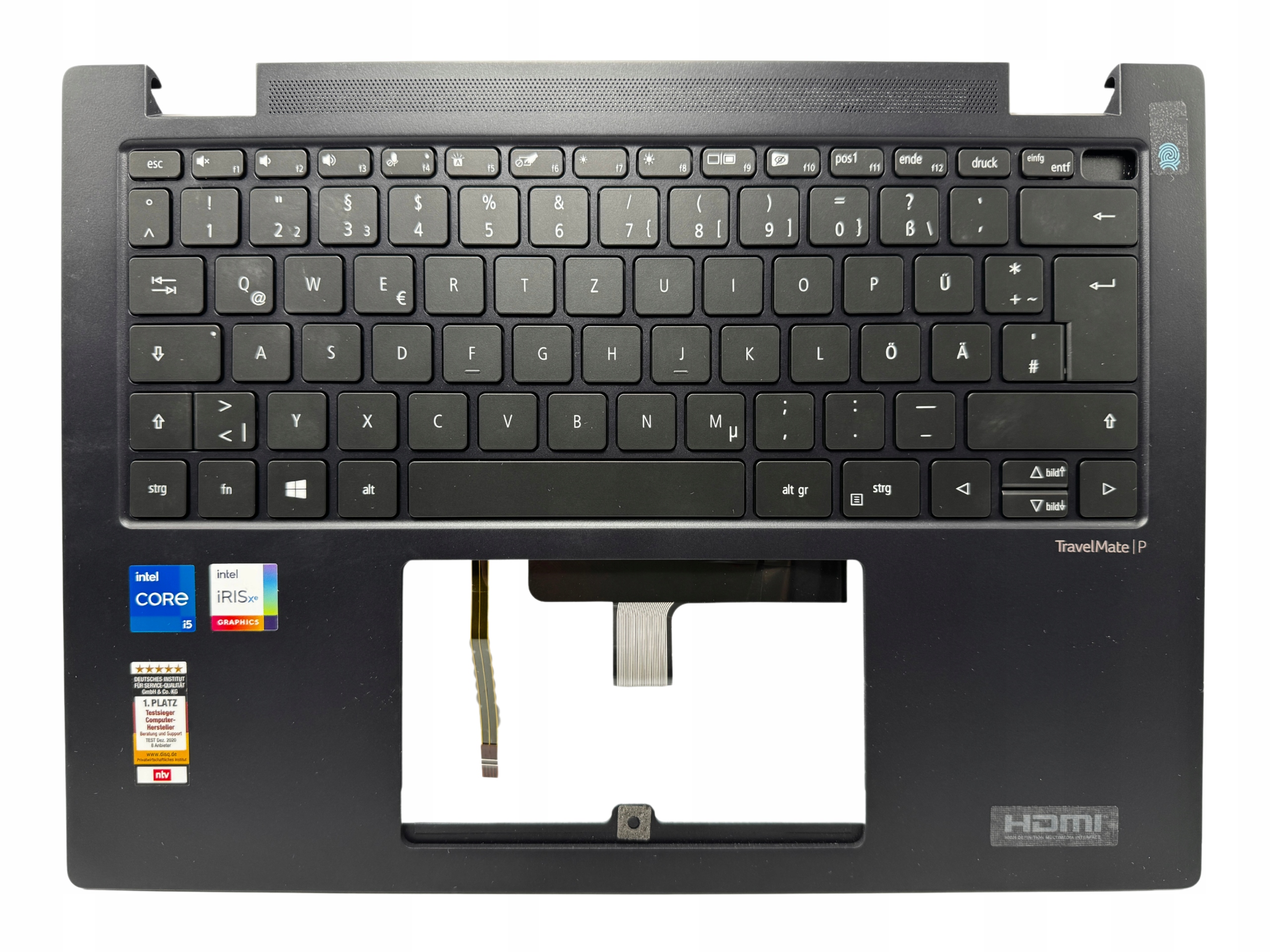 Palmrest horní kryt klávesnice Acer Travelmate P614P-52 6B.VTEN7.011 Ger