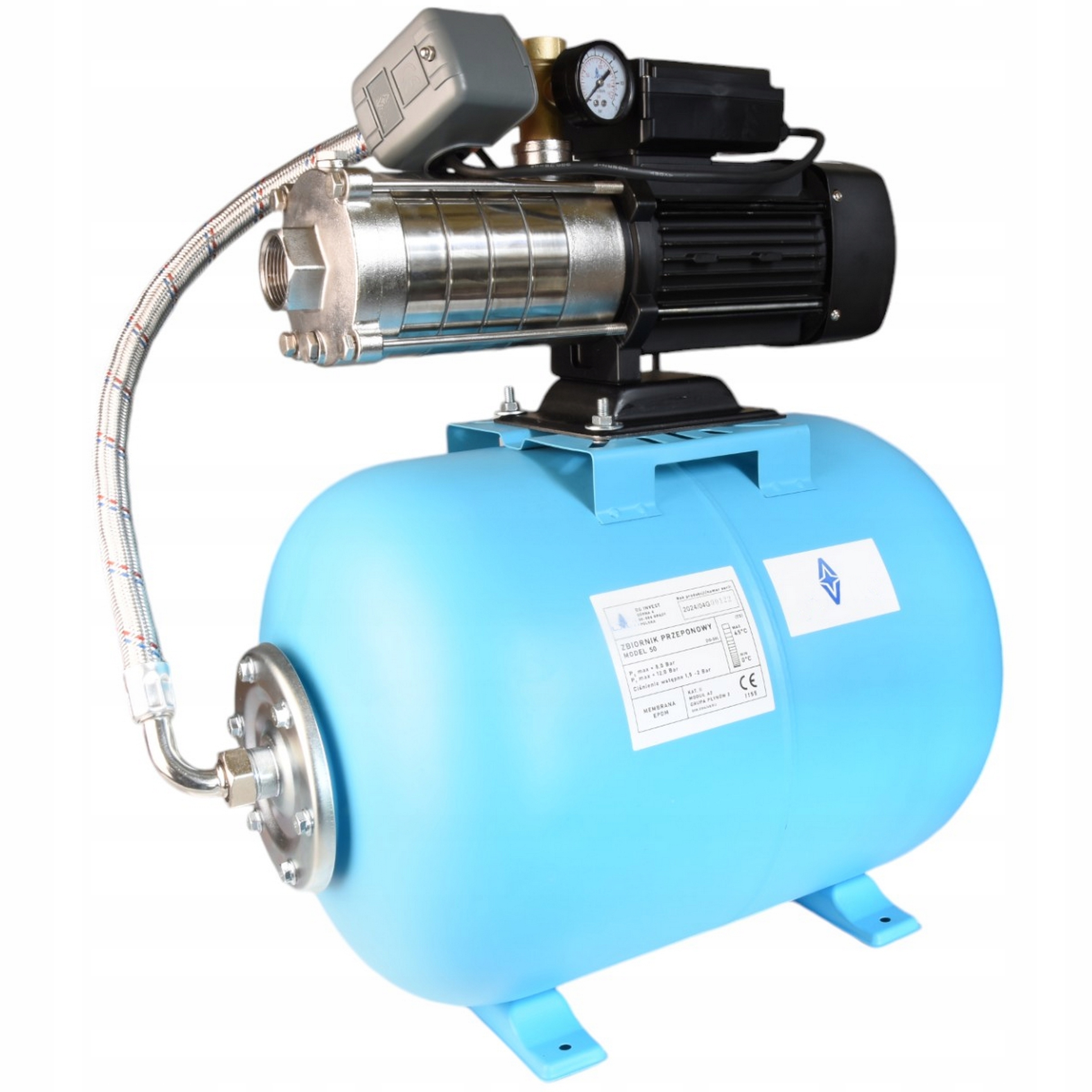Hydrofor 50 L Na Vodu Hydroforová Pumpa Alpinox Pro 1500 Inox Sada