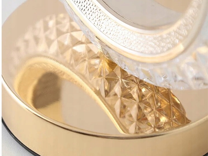 LAMPKA NOCNA STOŁOWA PIERŚCIEŃ KRYSZTAŁ LED RGB Marka Verk Group