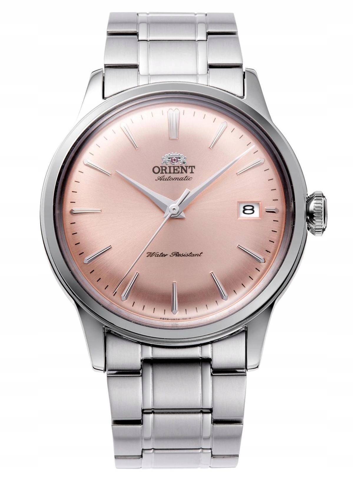 Nové Originální Pánské Hodinky Orient Bambino RA-AC0M11Y30B Automat růžové