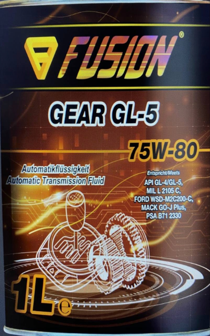 

Olej przekładniowy Fusion Gear GL-5 75W80 1L