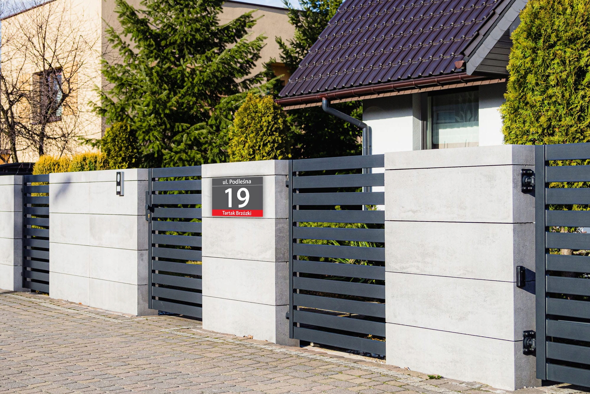 Tablica adresowa z numerem domu 30 x 20 cm Kod producenta tablica adresowa 30x20cm