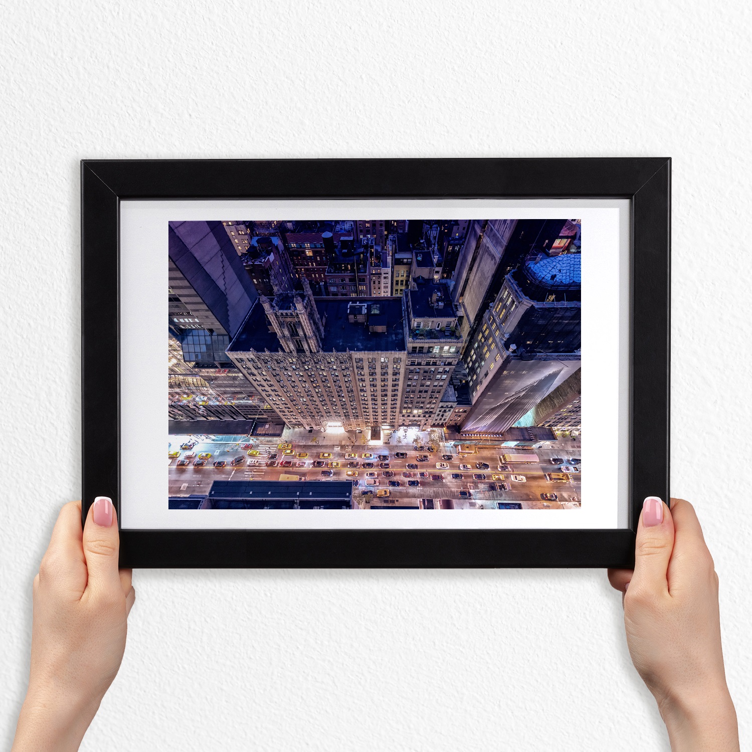 Foto rámeček obraz na zeď New York v noci 30x20