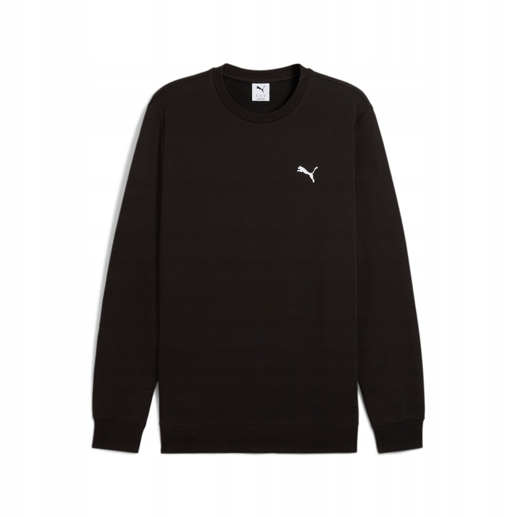 Puma Mikina Pánská Ess Crew Tr Černá