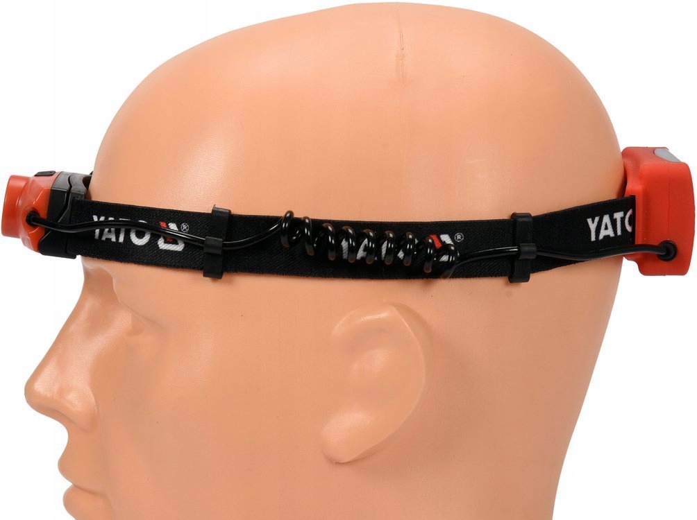 LATARKA LAMPA LED CZOŁOWA CZOŁÓWKA TURYSTYCZNA Kolor dominujący pomarańcze i czerwienie