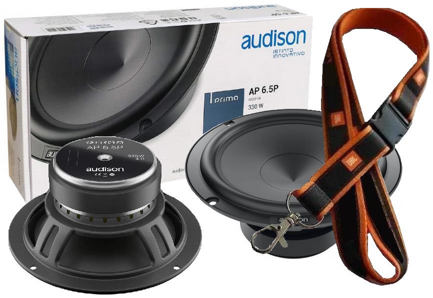 Audison Ap 6,5P Mocne Głośniki Basowe Woofery 165mm 330W