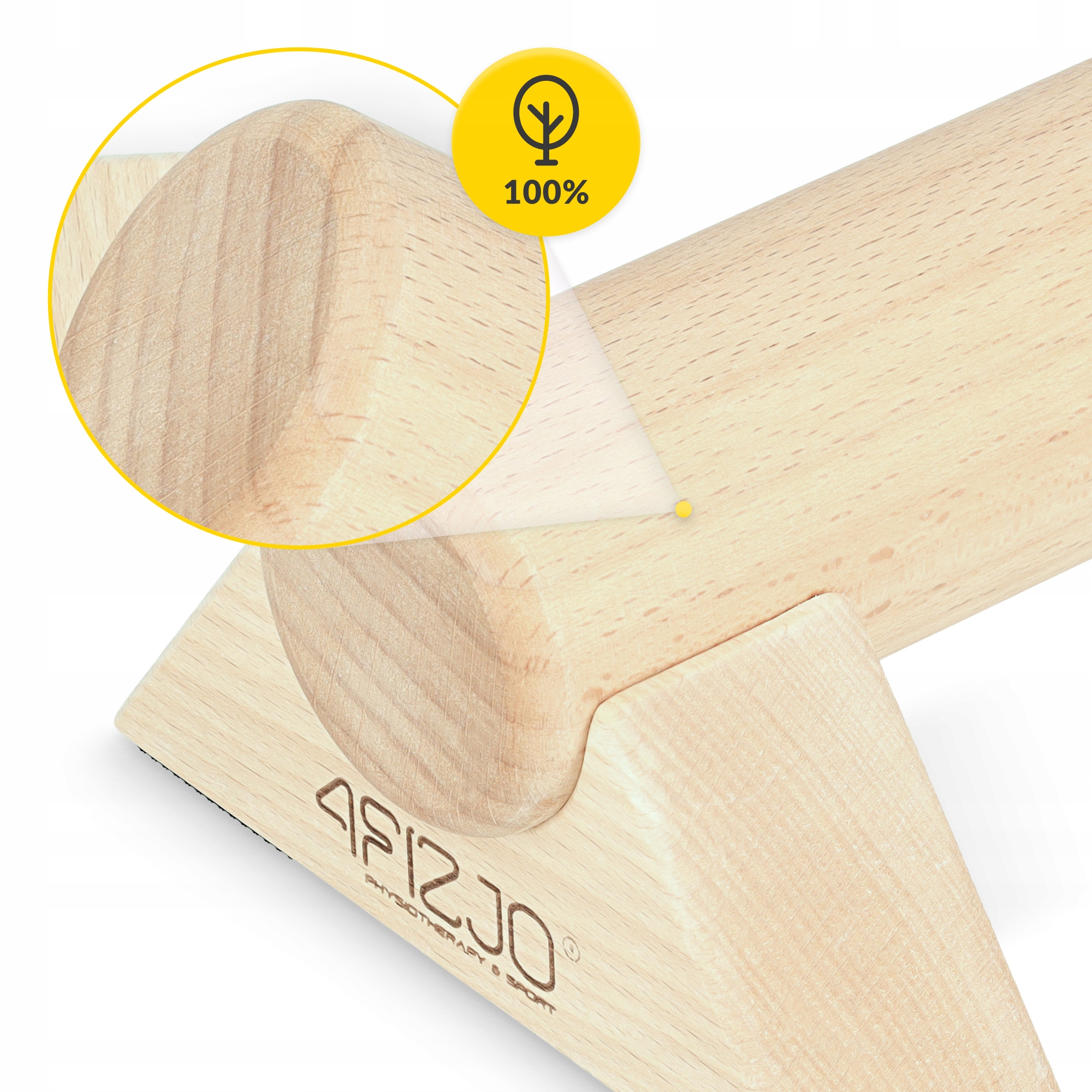 ДЕРЕВ'ЯНА ПЛАТФОРМА ДЛЯ ТРЕНУВАНЬ З БАЛАНСУ БАЛКА-БАЛАНСИР