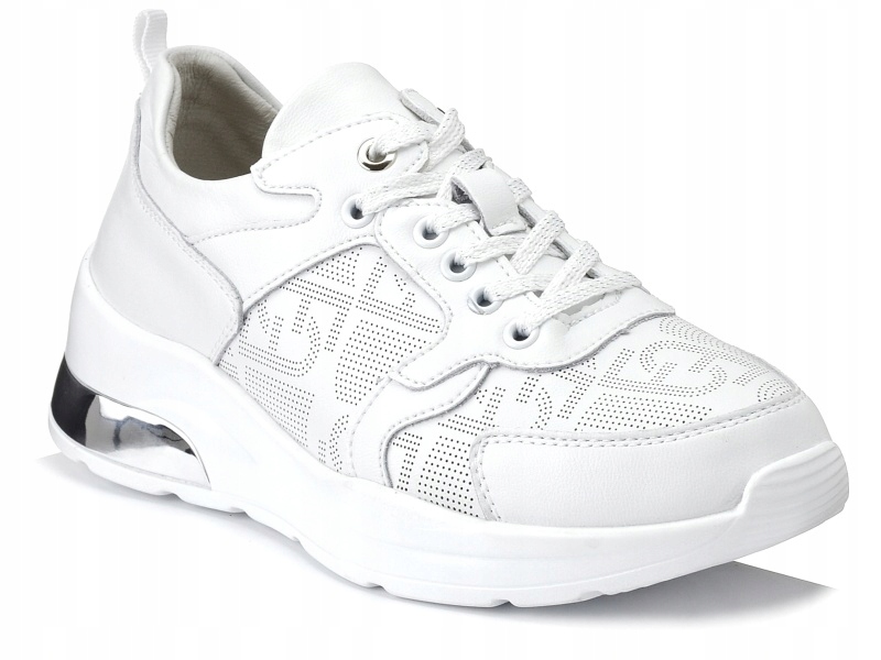 

Sneakersy damskie skórzane S.Barski 22241 białe 36