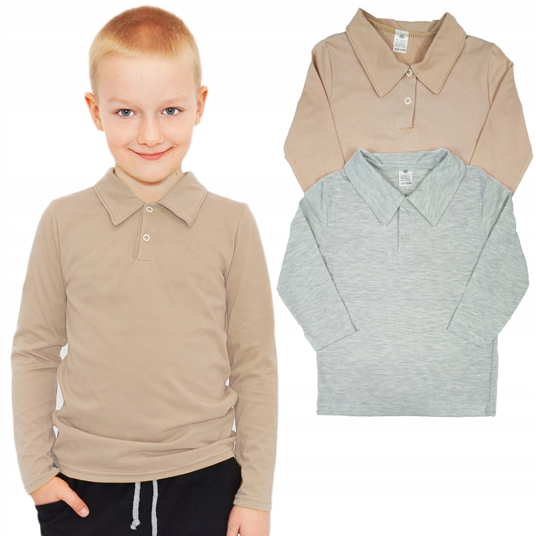 

2PAK Bluzka Koszulka polo r.110 z kołnierzykiem