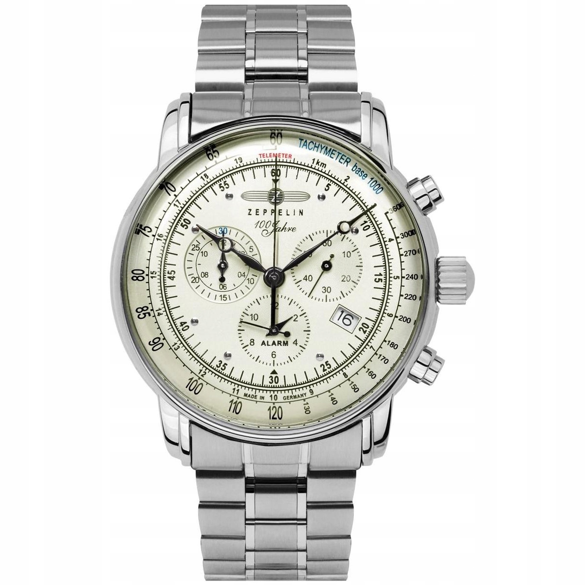 Pánské Hodinky Zeppelin 8680MB3 stříbrný náramek