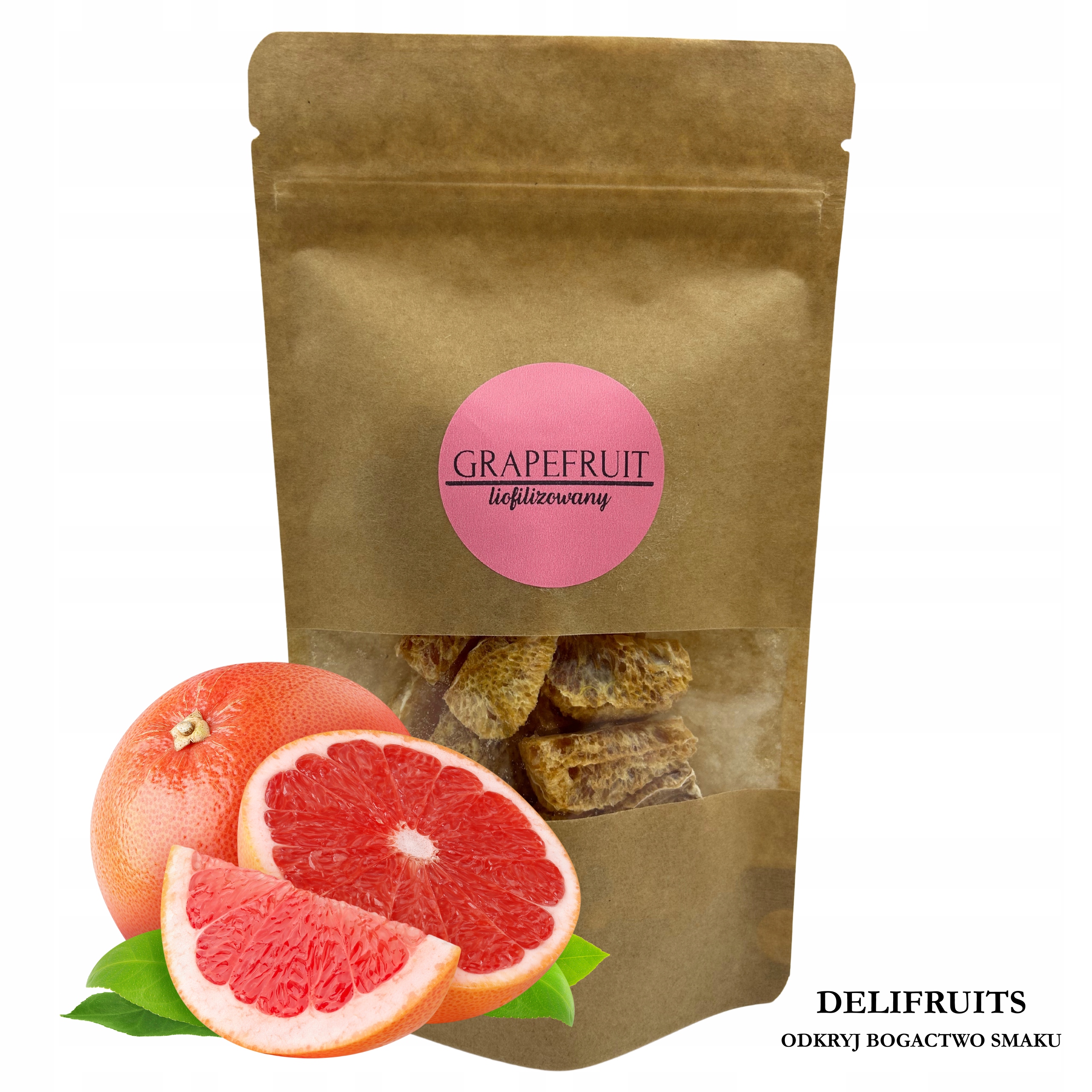 Lyofilizovaný Grapefruit 500 G, Lyofilizované Ovoce, Zdravé, Bez Přísad