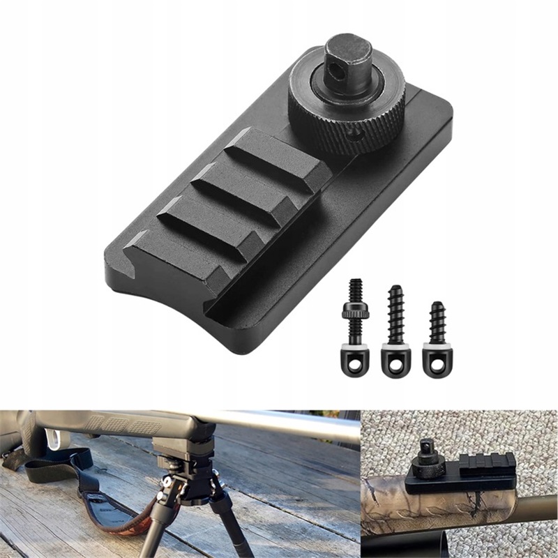 Adapter Picatinny – szybki montaż bipodu i sling swivel stud