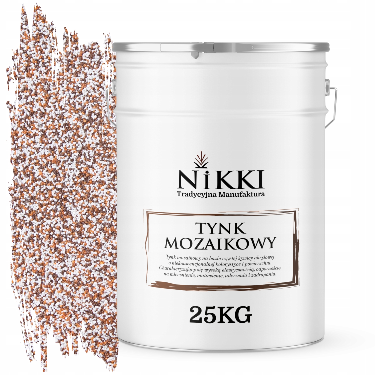 Mozaiková Omietka Živicová 25 Kg Vnútorná Hnedo-červená M61 Ozdobná